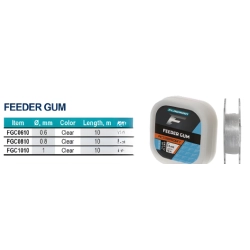 FLAGMAN FEEDER GUM CLEAR 0,6mm 10m